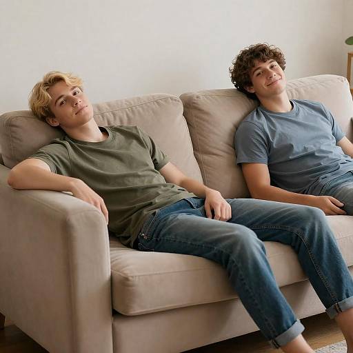 Cozy Living Room Duo on Couch