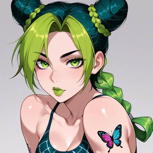 Stylized Portrait of Kujo Jolyne