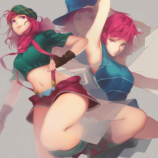 Illustration of Hot pants (sbr), jojo no kimyou na bouken in the style of Sen'yuu yuuji