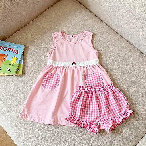 Cozy Kids' Outfit in Family Room