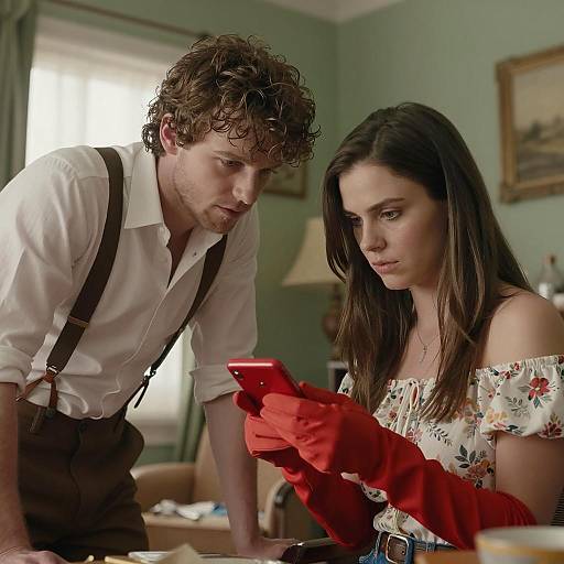 Intimate Scene in a Cluttered Room