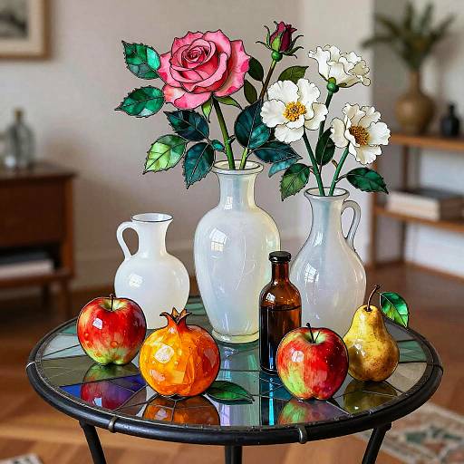 Fauvist Still Life in Bohemian Loft