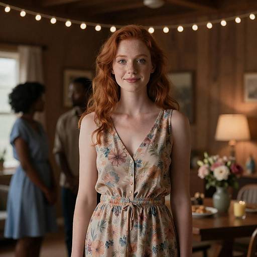 Charming Portrait in a Dimly Lit Room