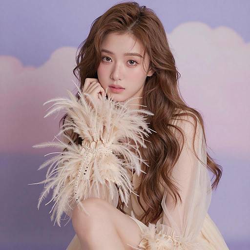 Soft Portrait with Feather Boa