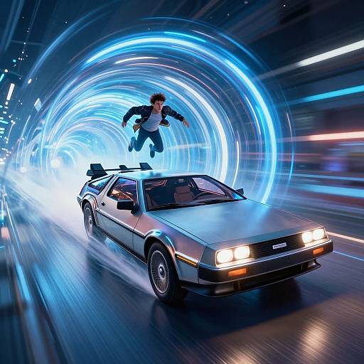 Marty McFly's Time-Traveling DeLorean