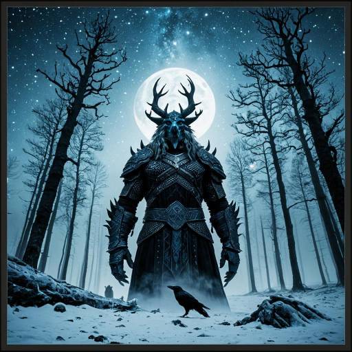 Celestial Frost: Jötunn and Mystical Creatures