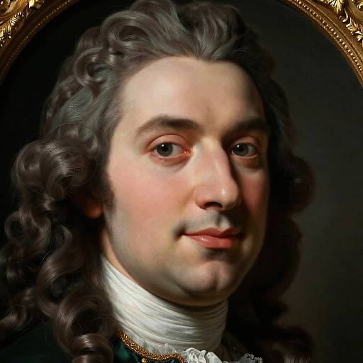 Baroque Aristocratic Portrait Close-Up