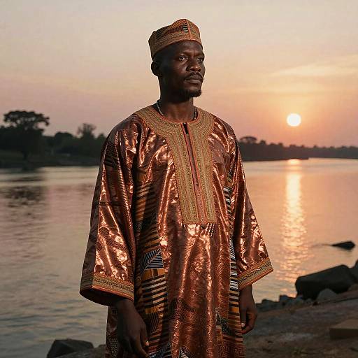 Regal Kente Griot by Copper Sunset