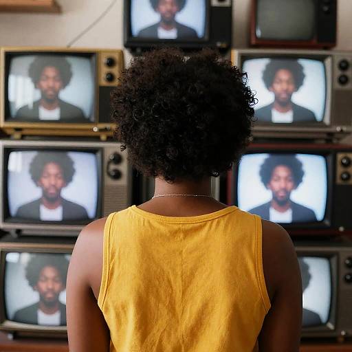 Vintage Vibes: Retro TV Portrait