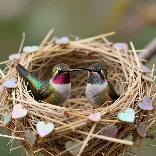 Surreal Hummingbird Nest Sanctuary
