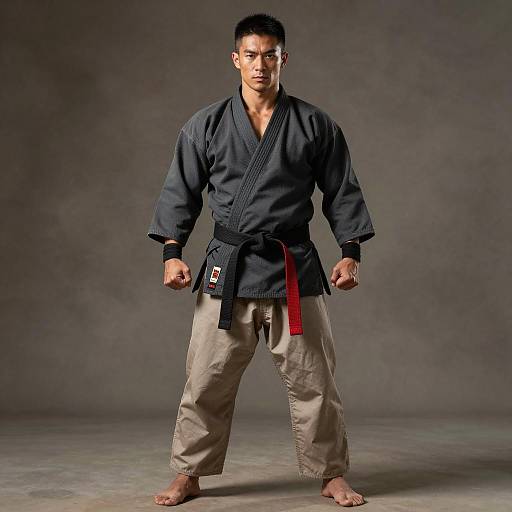 Martial Artist in Traditional Gi