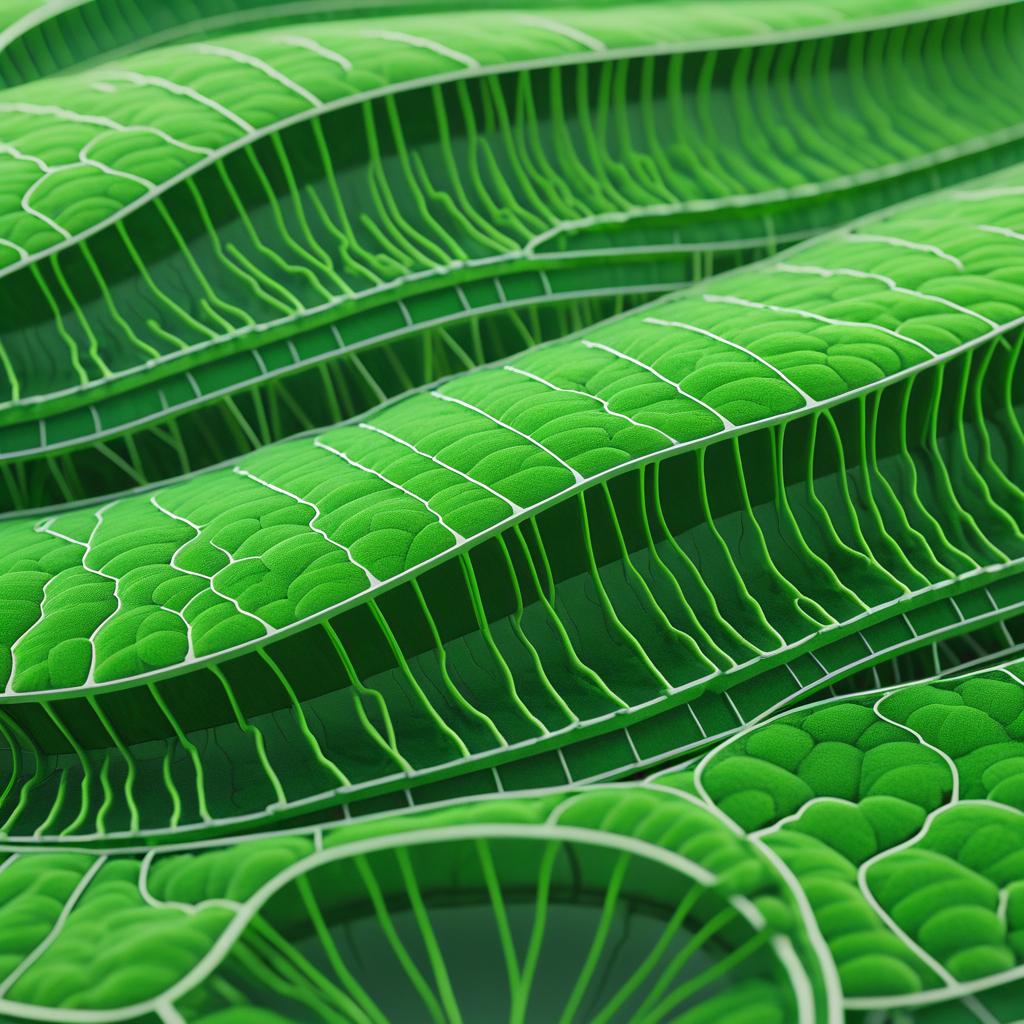 Detailed Photorealistic Chloroplast Structure