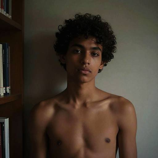 Intimate Fine Art Portrait in Library