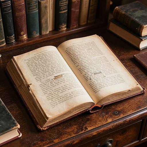 Hyperrealistic Pencil Drawing of Leather-Bound Book