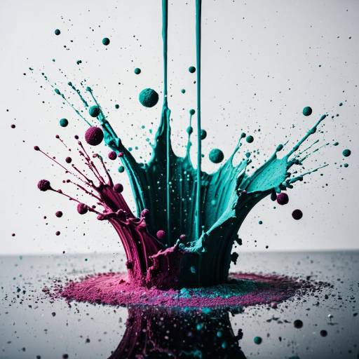 Colorful Powder Splash in Motion