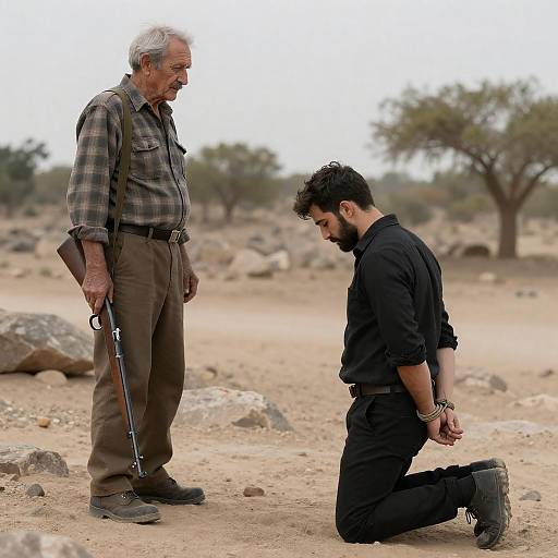 Tension in a Deserted Rocky Landscape