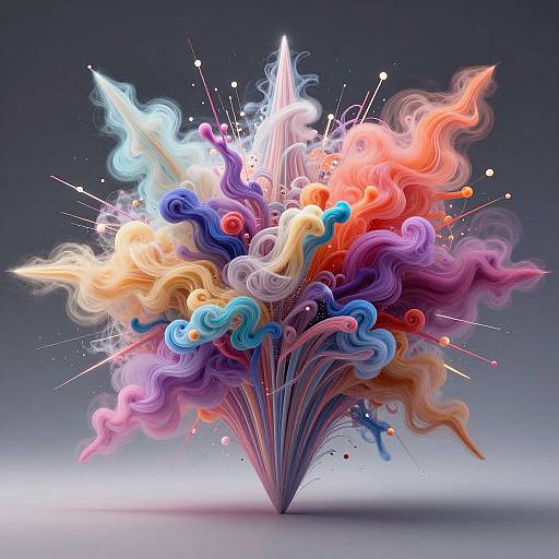Colorful AI Explosion of Creativity