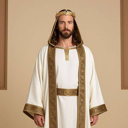Biblical Hero in Traditional Robe