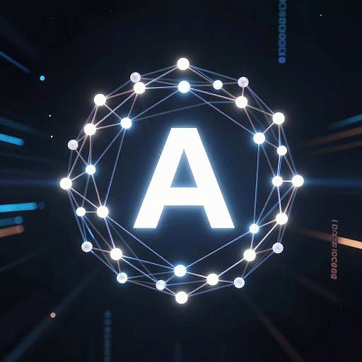 Sleek Symbol AI Neural Network Logo