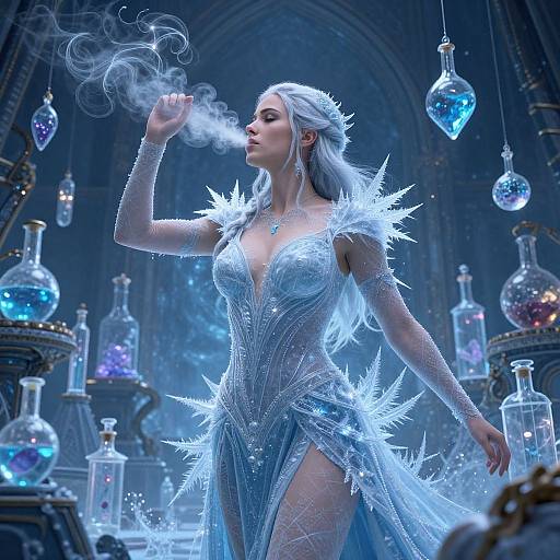 Frost Alchemist Cinematic Portrait