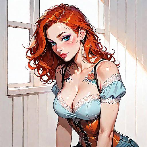 Intimate Fashion Portrait of a Redhead