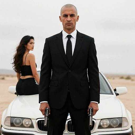 Intense Duo in Desert Oasis