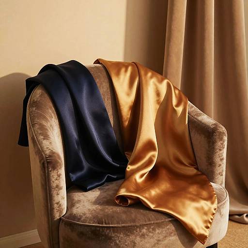 Luxurious Silk Lingerie Display