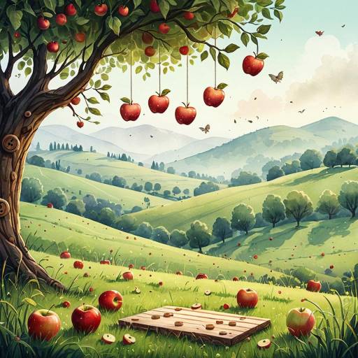 Misty Meadow Background for Happy Worm Misty Meadow Background for Happy Worm