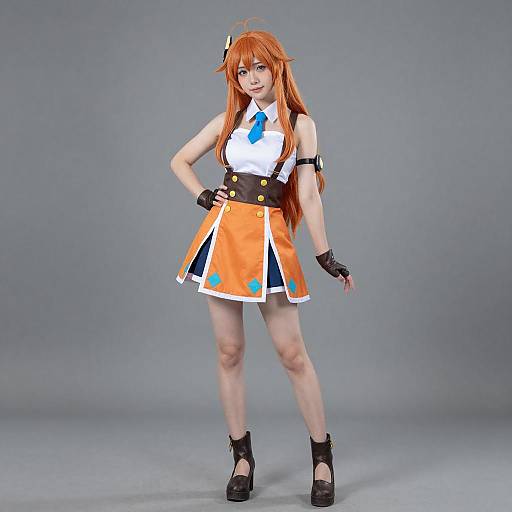 Cosplay photo of mona (warioware). Costume clothes