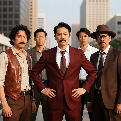 Urban Stylish Men in Confident Poses