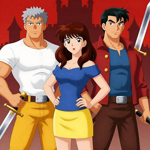 Epic Comic Trio in Colorful Adventure