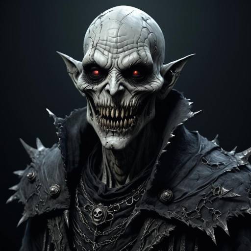 Grotesque Ghoul in Nightmarish Detail