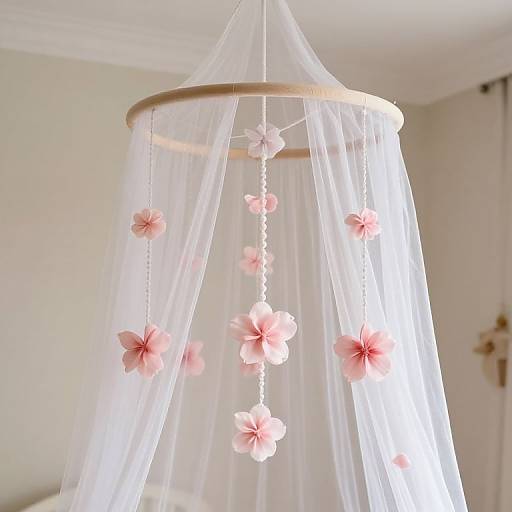 Serene Floral Nursery Canopy Mobile