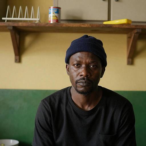 Serious Portrait of an African-American Man