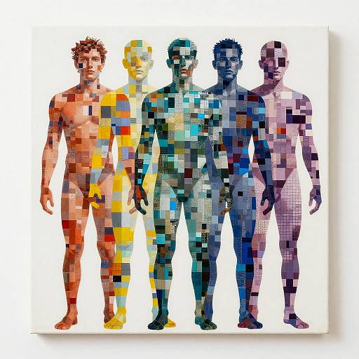 Fragmented Figures in Digital Pixels