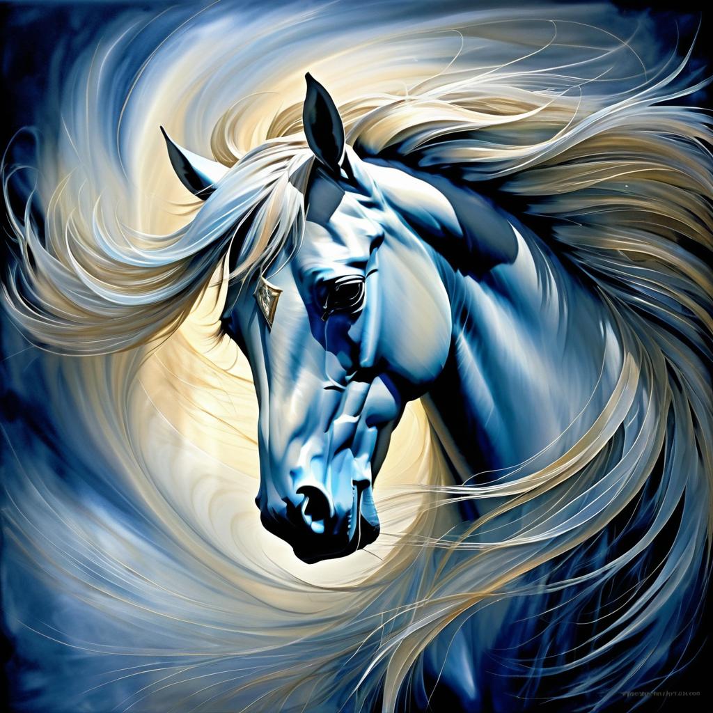 Ethereal Horse Mane in Fantasy Art