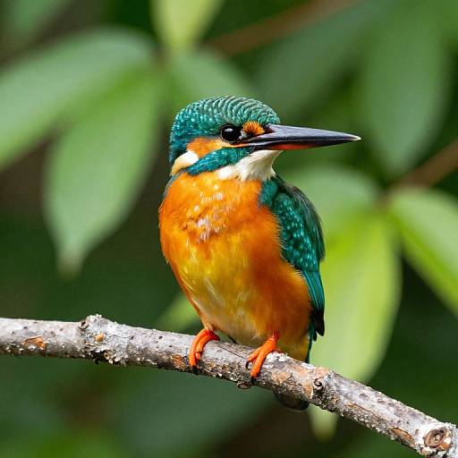 Vibrant Kingfisher on Branch