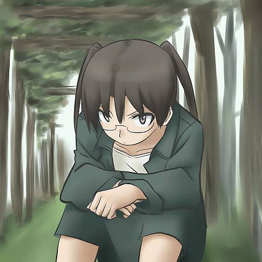 Illustration of Amasawa yuuko, dennou coil in the style of Shiren (ourboy83)