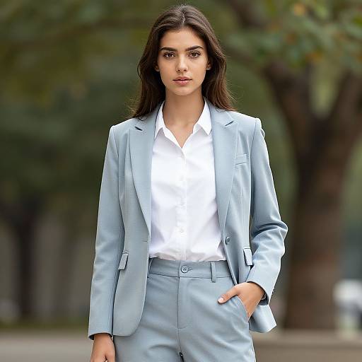 Realistic Summer Party Suit Woman