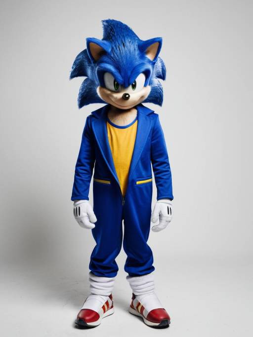 Person in Sonic the Hedgehog Costume