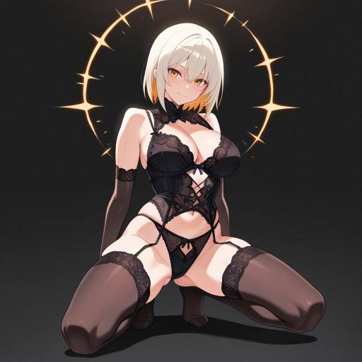 Hematite Waves: Electric Woman in Lingerie Hematite Waves: Electric Woman in Lingerie