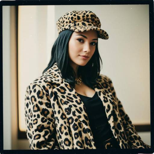 Chic Leopard Print Cosplay Outfit Photography