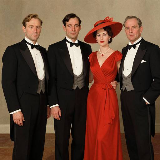 Retro Elegance in Cinematic Style