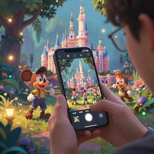 Youth Exploring Disney Magic Filter