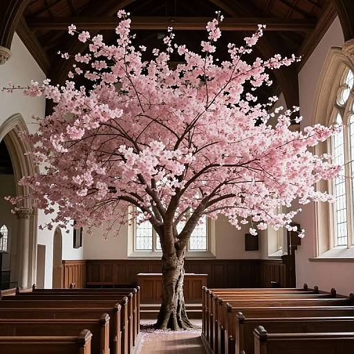 Majestic Cherry Tree in Abbey Chapel