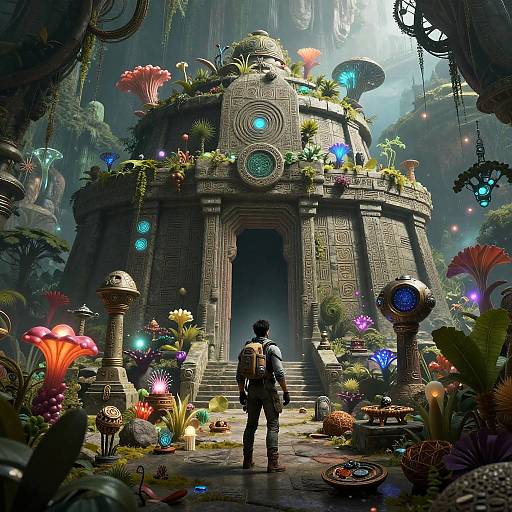 Ancient Alien Temple on Distant Planet