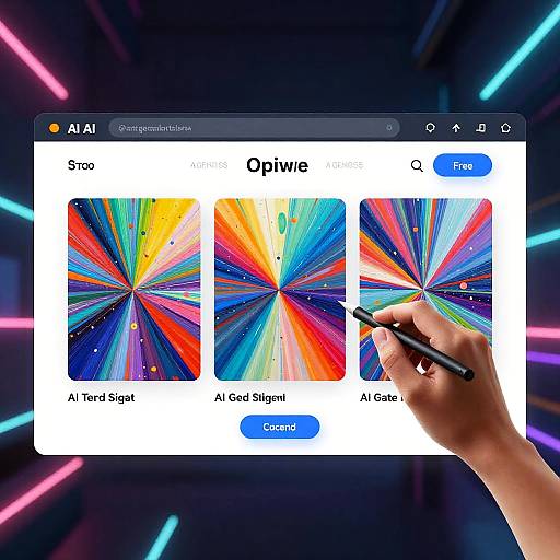 Photograph of a hand using a pen to select an 