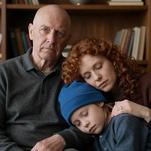 Emotional Family Portrait in Warm Setting