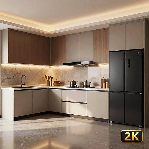 Ultra Realistic Modern Kitchen Design