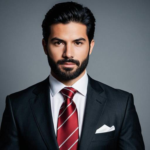 Formal Man in Stylish Suit Costume
